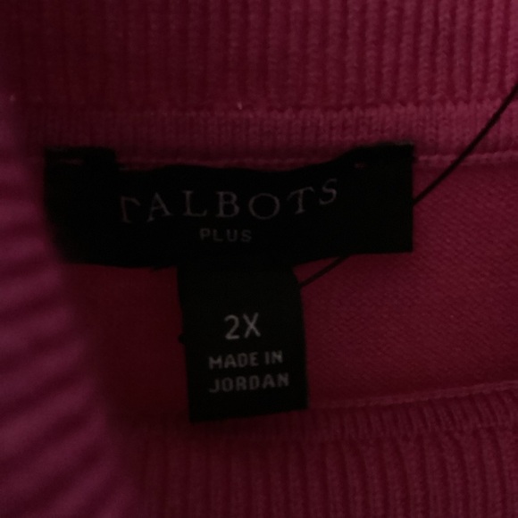 Women’s Talbots Pink Turtleneck-Size2X-NWT - Picture 7 of 8